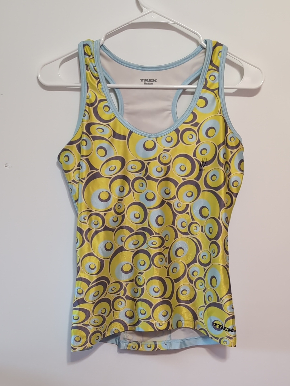 Trek Bright Green Yellow Cycling Tank Racerback Size Medium